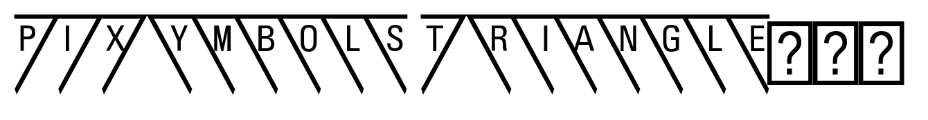 PIXymbols Triangle Alpha